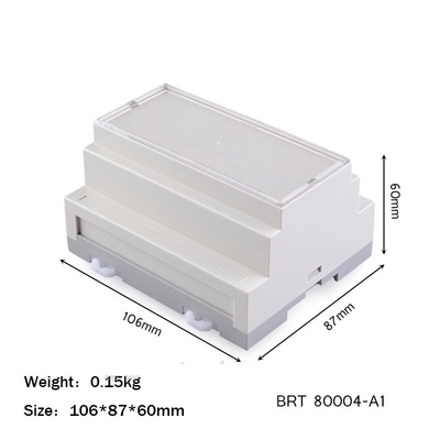 106 * 87 * 60 مم Abs Ul 94 V0 Diy Plc Din Rail الضميمة لمشروع الإلكترونيات