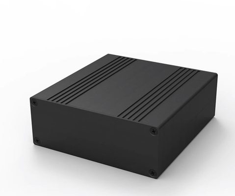 106*40*110mm مسحة أسود الألومنيوم الحرارة المغسلة الحالة ل عرض100mm صندوق مشروع PCB