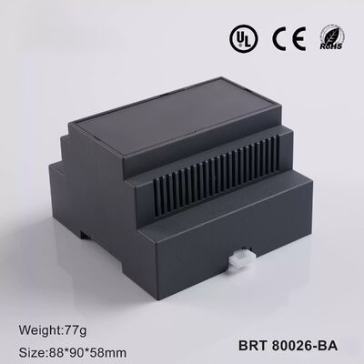 5 وحدة DIN الحاوية السكك الحديدية لPCB والإلكترونيات DIN صندوق السكك الحديدية في مادة UL 94 V0