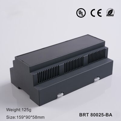 DIN Rail Enclosure 159*90*58mm 9 Module DIN Rail Box للسيطرة الصناعية وإمدادات الطاقة