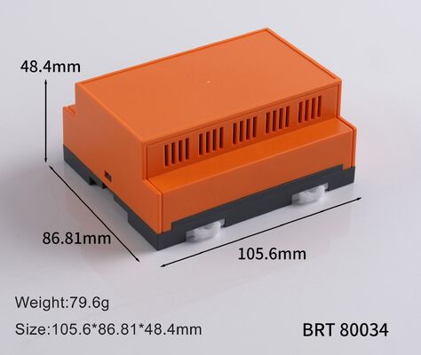 صندوق سكة حديد DIN BRT80034 105.6x86.8x48.4 ملم صندوق سكة حديد DIN للتحكم الصناعي ومصدر الطاقة